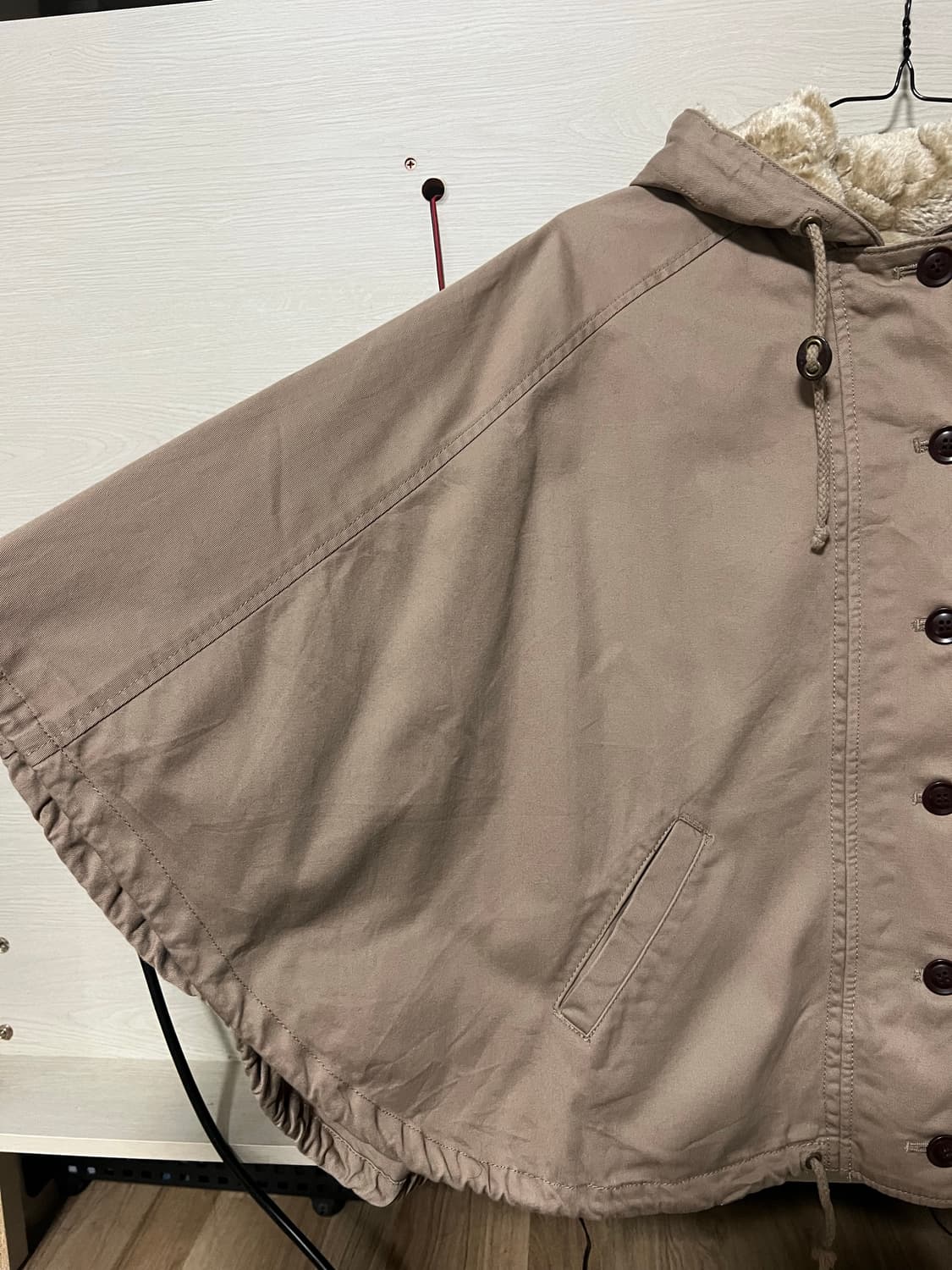 로리즈팜 퍼 케이프 모리걸 야상 lowrys farm  상품이미지3