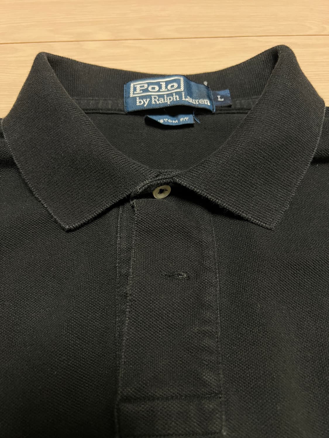 Polo Ralph Lauren 블랙 빅포니 럭비 폴로 셔츠 / L 상품이미지3