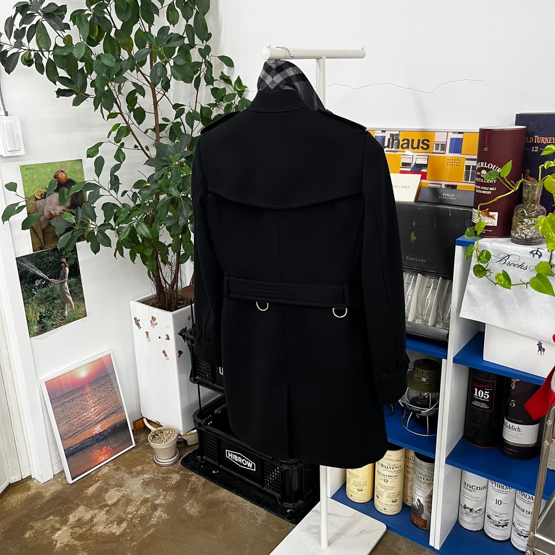 버버리 우먼 울/캐시미어 블렌드 벨티드 코트 Uk8 상품이미지7