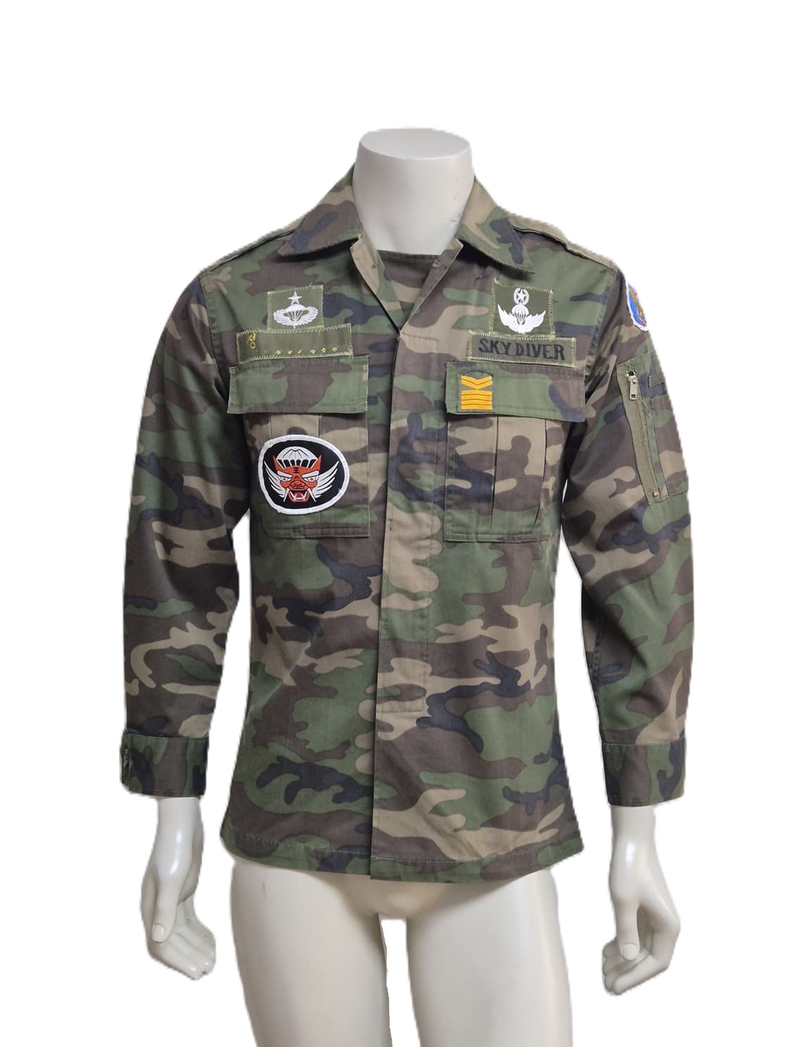 육군 구형 9공수특전여단 중사 초기형 독사복 전투복 상의 자켓 (S) 상품이미지1