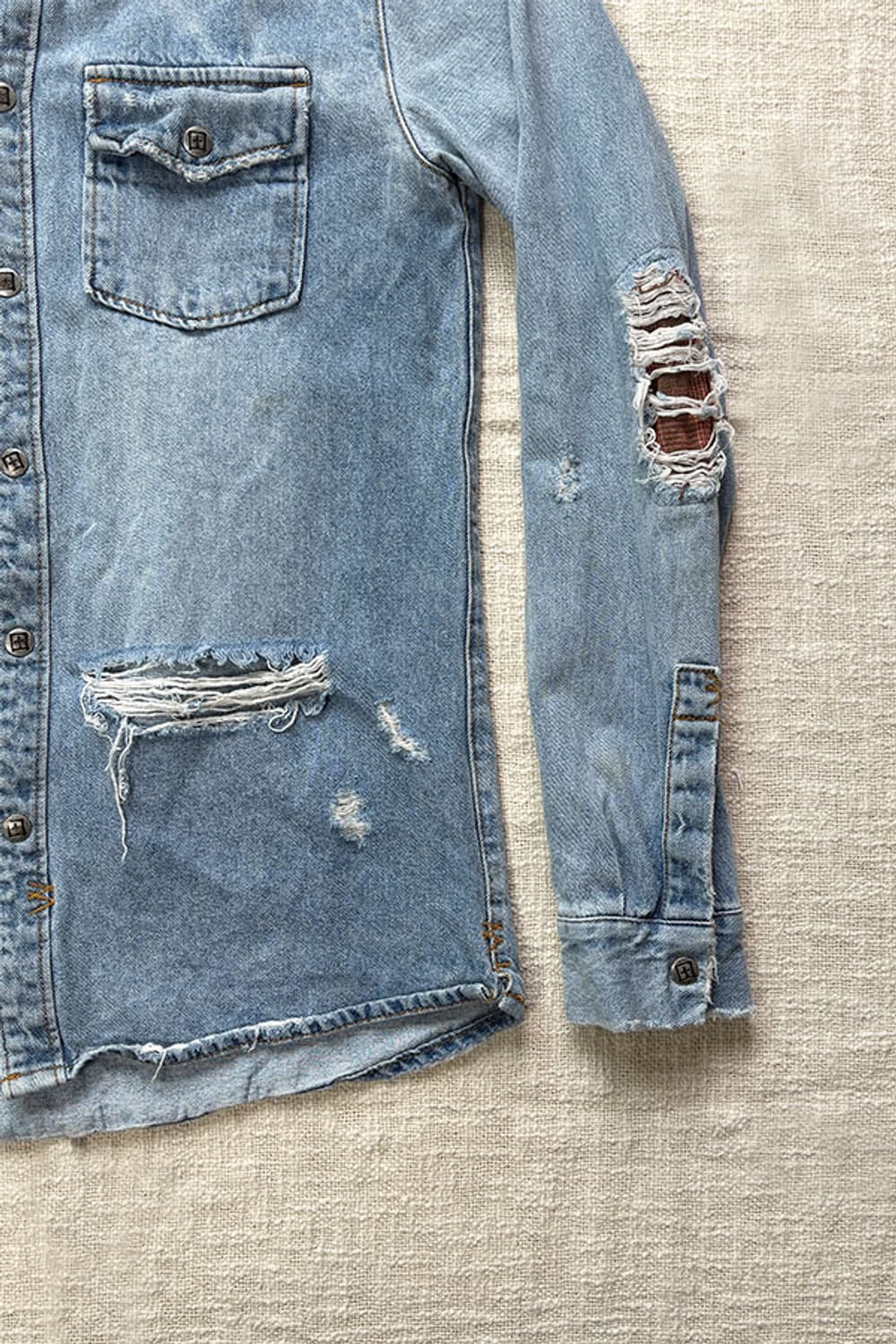 Ksubi Distressed Denim Western Shirt 상품이미지8