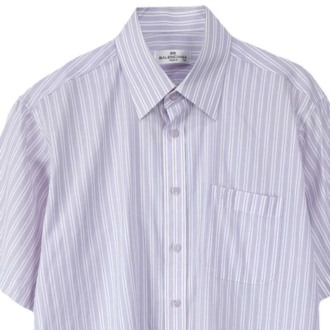 [발렌시아가] 로고 자수 빈티지 스트라이프 반팔 셔츠 P01623 상품이미지4