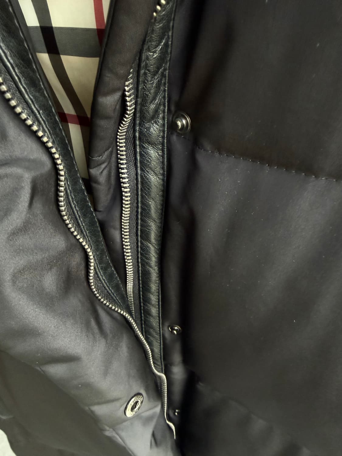 66/ 버버리 체크안감 베이직 롱패딩 상품이미지7