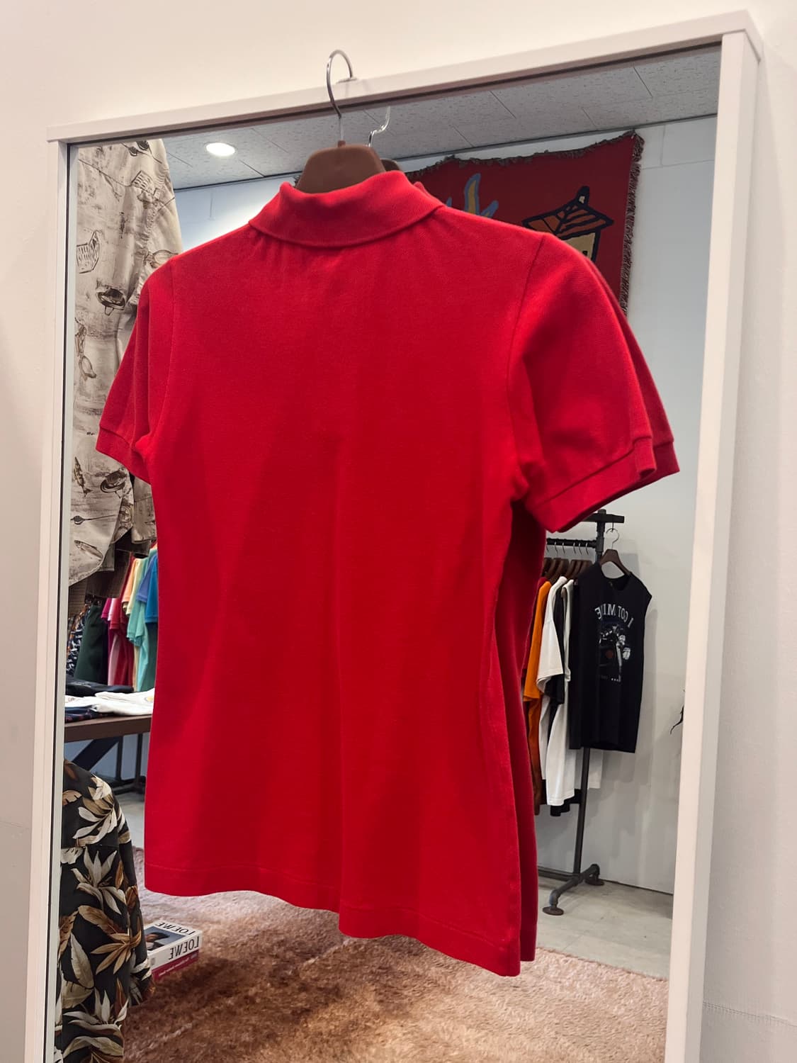90s Lacoste 라코스테 카라티 pk 반팔 티셔츠 (red) 상품이미지3