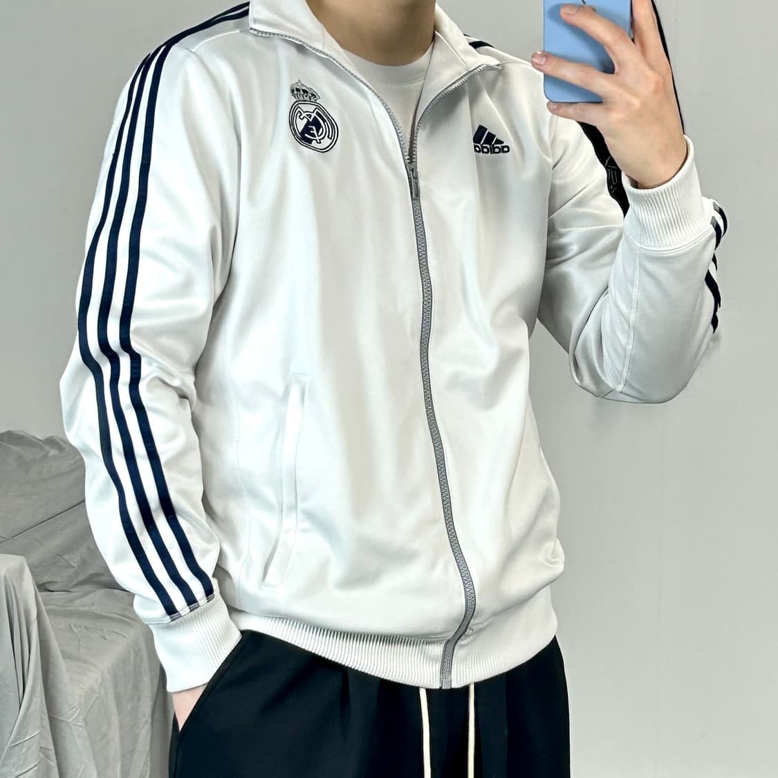 아디다스 레알마드리드 화이트 트랙자켓 105  상품이미지1
