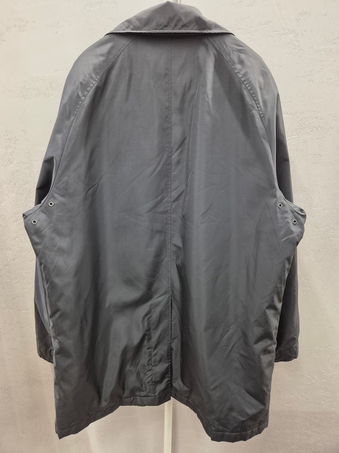 버버리 블랙 체크 안감 코트 L 상품이미지3