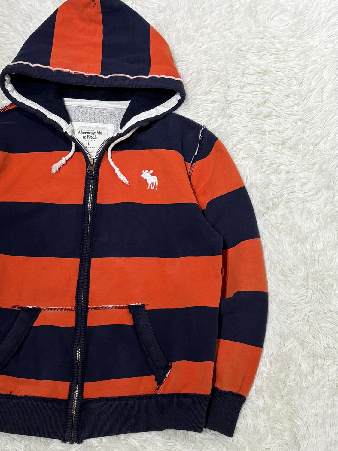 아베크롬비 자수로고 후드집업 상품이미지5