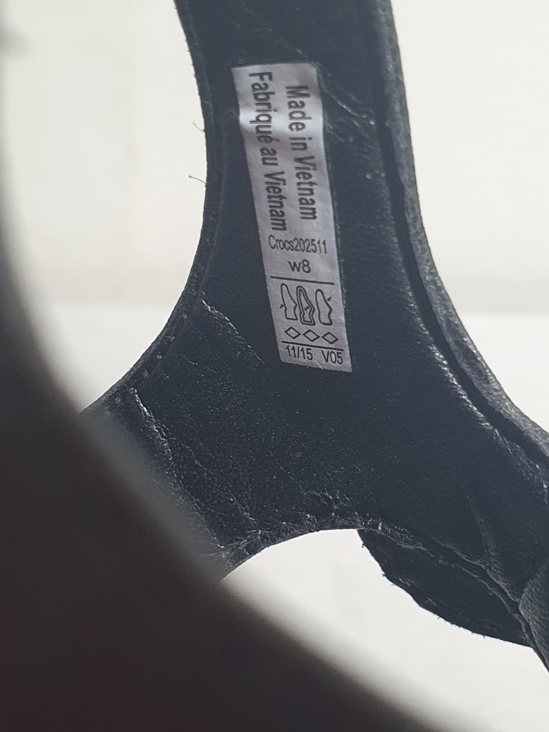 250mm 크록스 레이웨지2 앵클 스트랩 샌들 블랙 상품이미지9