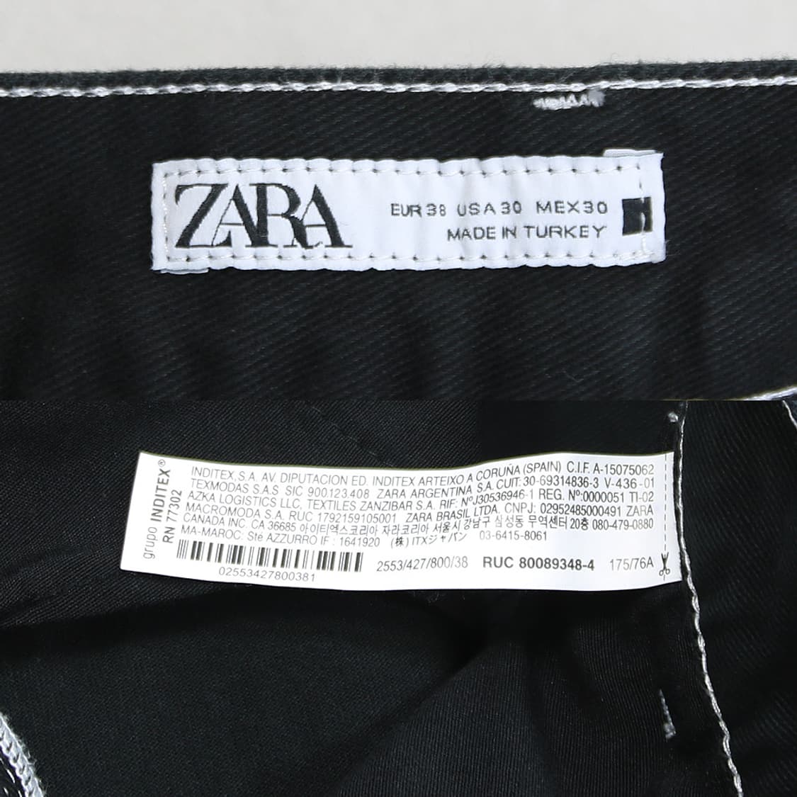 (착용컷) ZARA 워크 팬츠 (남성용 30) 상품이미지6