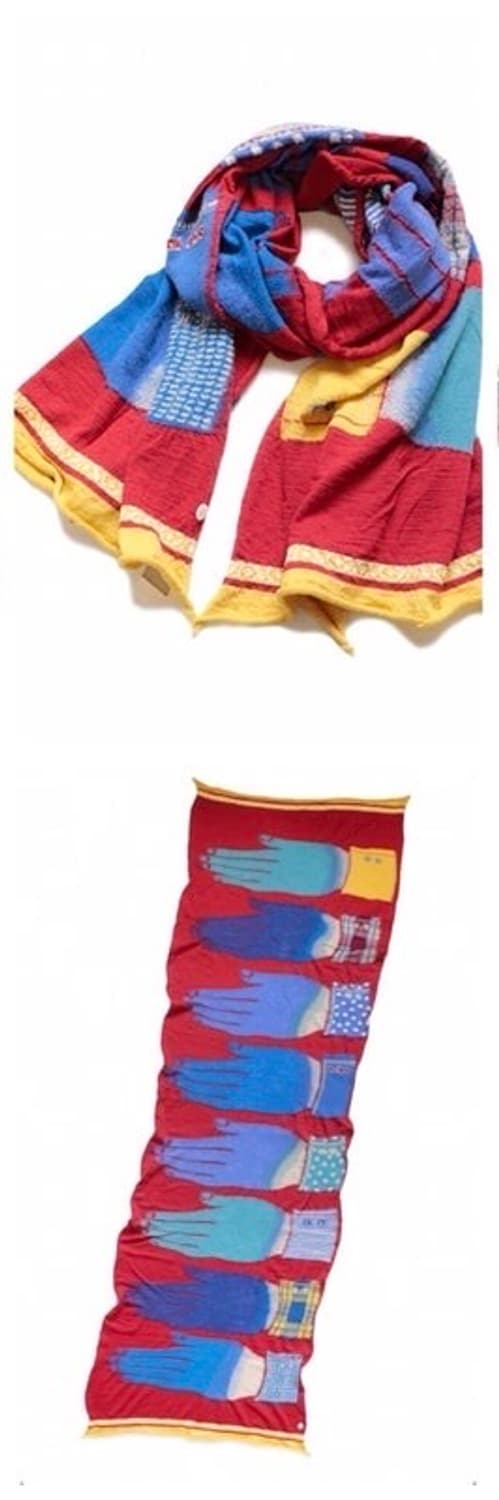 캐피탈 블루 핸즈 축융울 머플러 상품이미지6