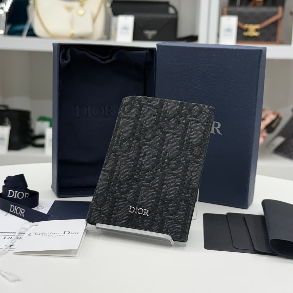 [OS] 디올 오블리크 오거나이저 카드지갑 상품이미지1