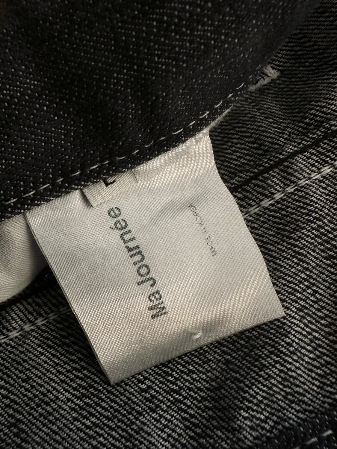 마조네 흑청 생지 데님팬츠 상품이미지7