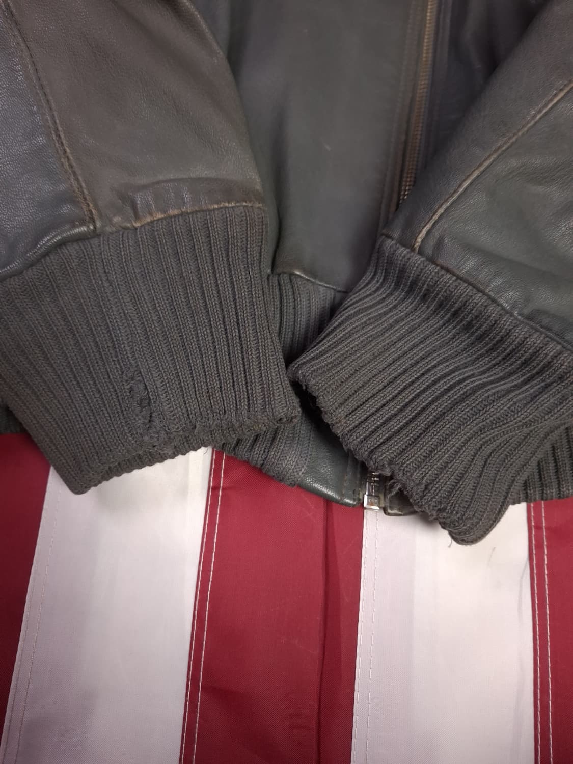 오리지날 독일군 리얼레더 플라이트 항공자켓 상품이미지9