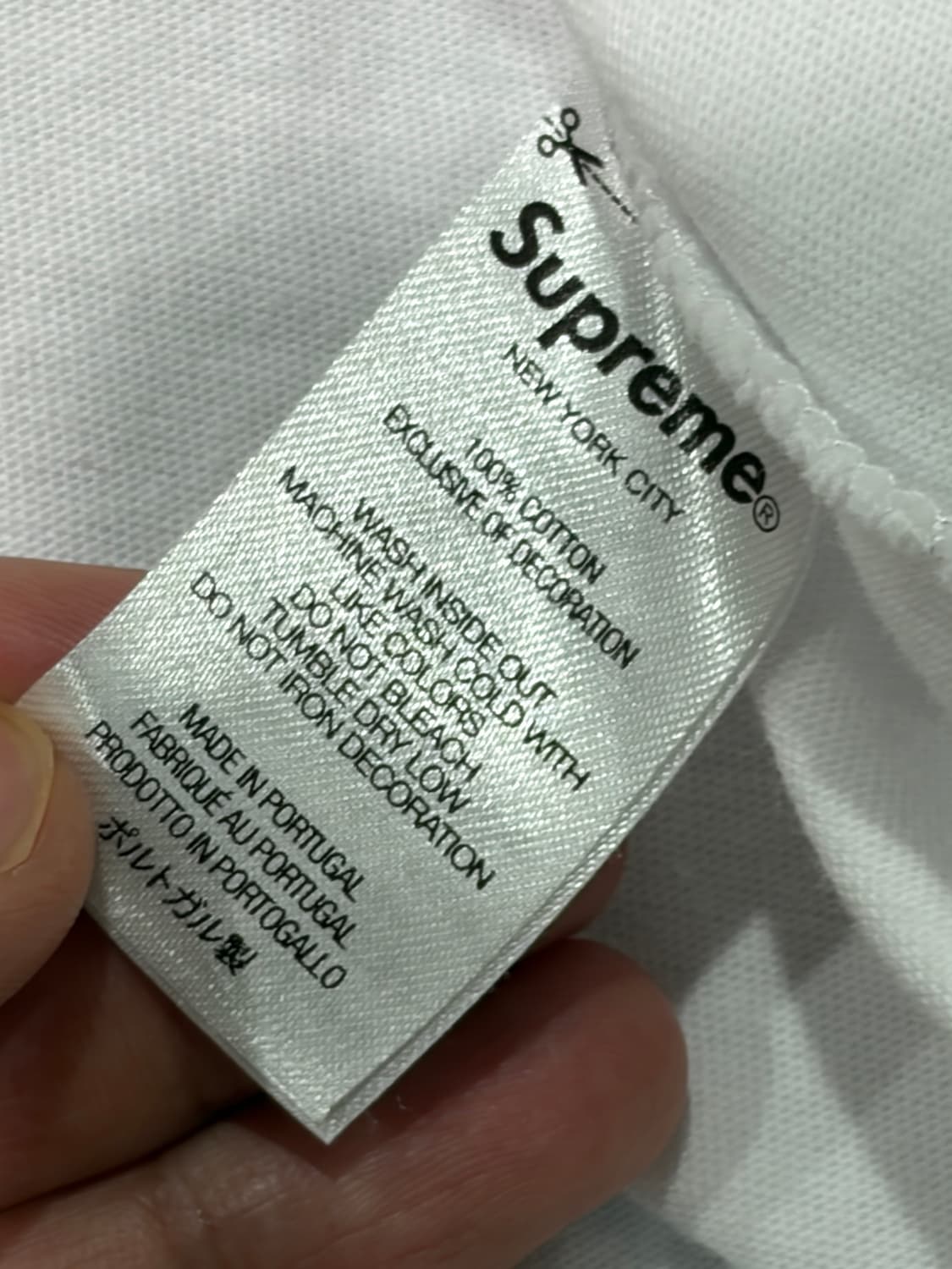 23SS 슈프림(Supreme) 셔닐 크레스트 숏슬리브 탑 화이트 상품이미지5
