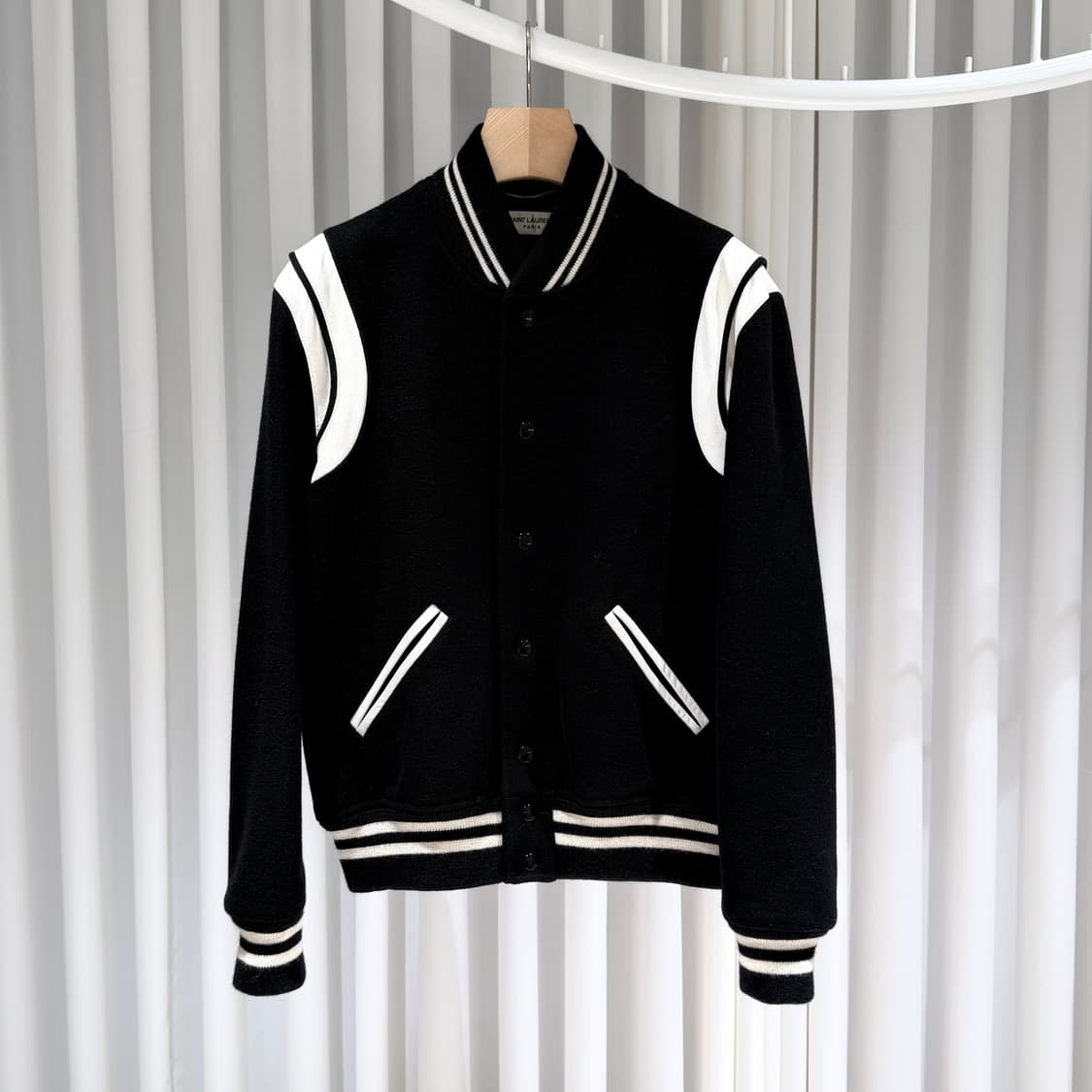 50 / 생로랑 울 테디 바시티 자켓 상품이미지1