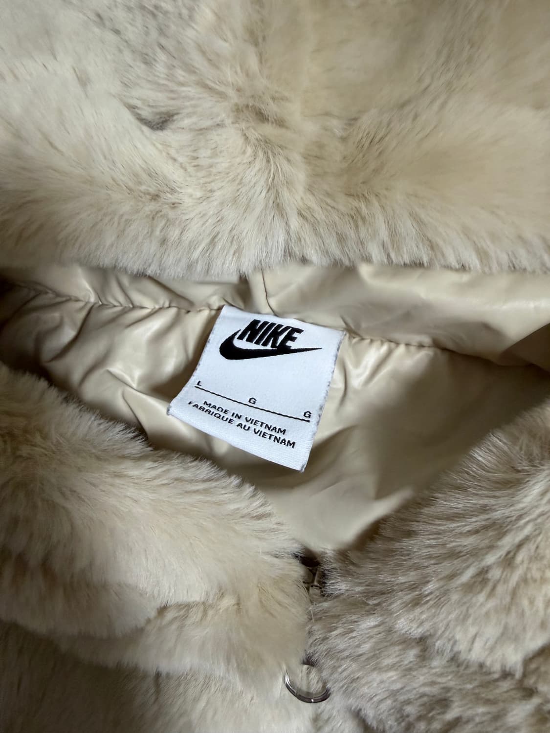 나이키 백 빅스우시 로고 퍼 후드 자켓 상품이미지5