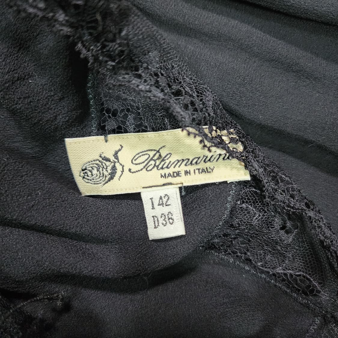 블루마린 실크 끈나시 원피스 42 상품이미지7