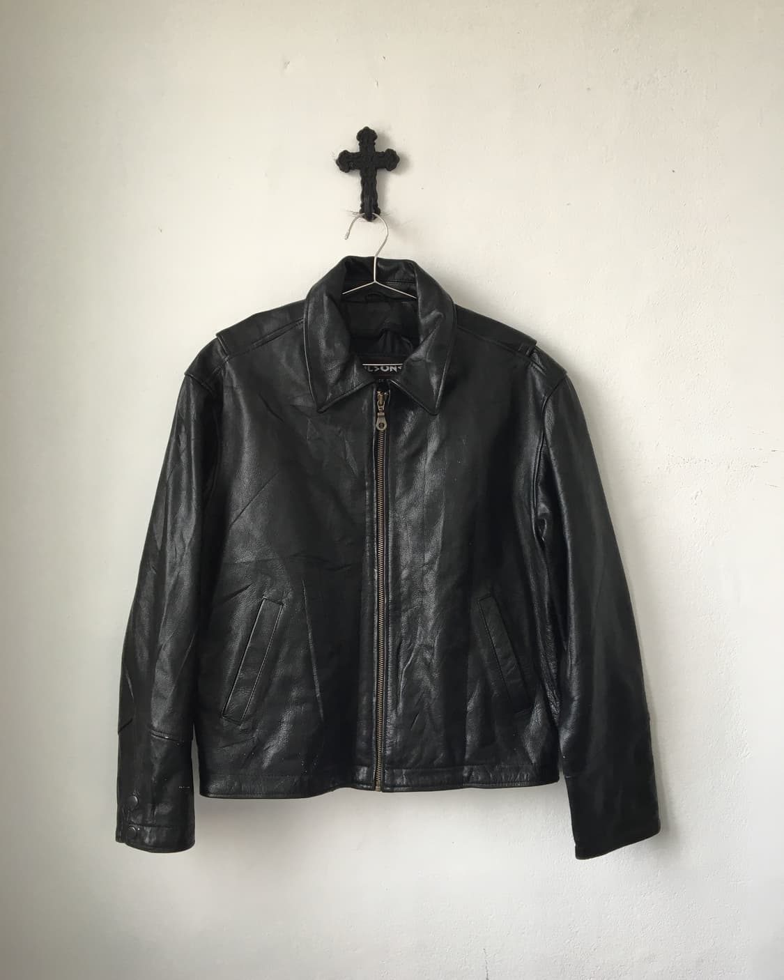 Over fit leather jacket 상품이미지2
