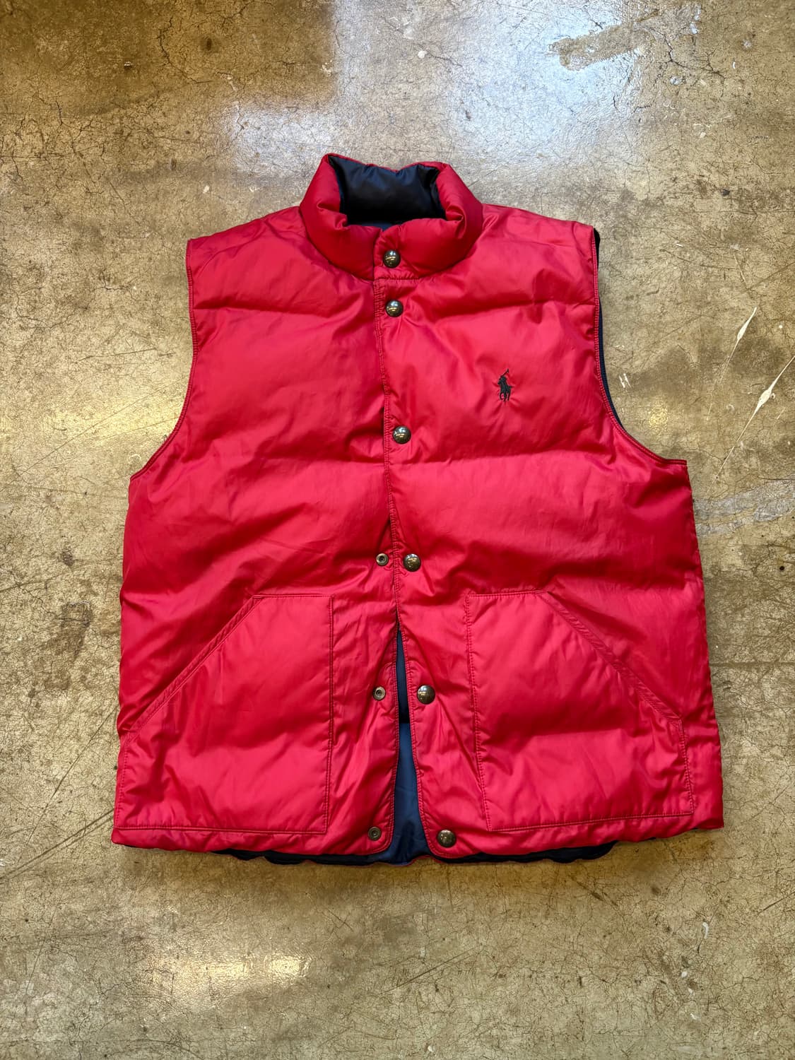 폴로 리버시블 다운 패딩 베스트 상품이미지2