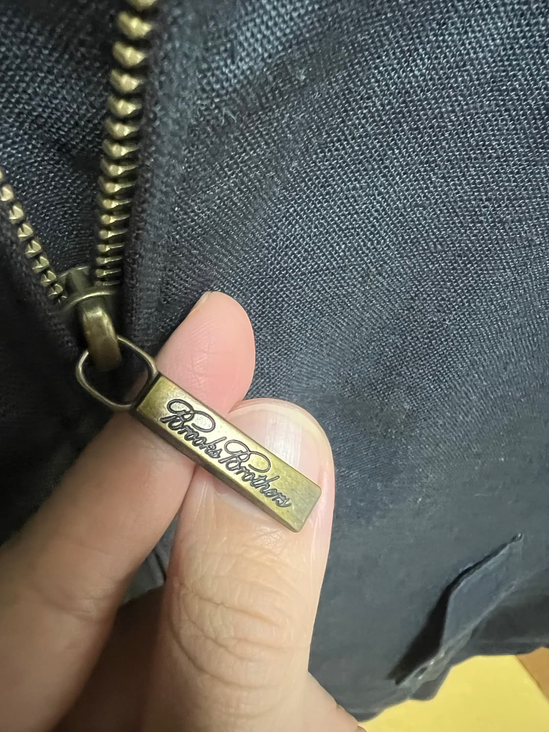 새제품) 브룩스브라더스 346 해링턴 바라쿠타 블랙 리넨 자켓 M사이즈 상품이미지4