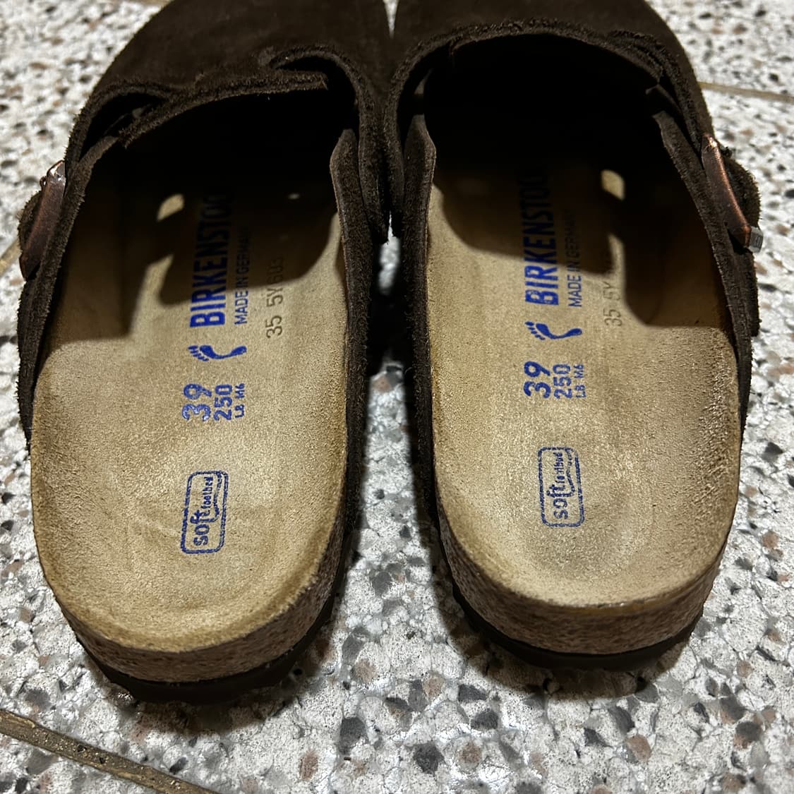 버켄스탁 보스턴 스웨이드 레더 모카 네로우 250(39) 상품이미지3