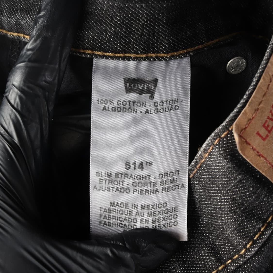 리바이스 514 흑청 데님 팬츠 28 상품이미지7