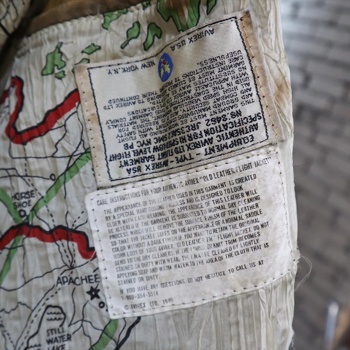 아비렉스 A-2 레더 봄버 자켓 상품이미지9