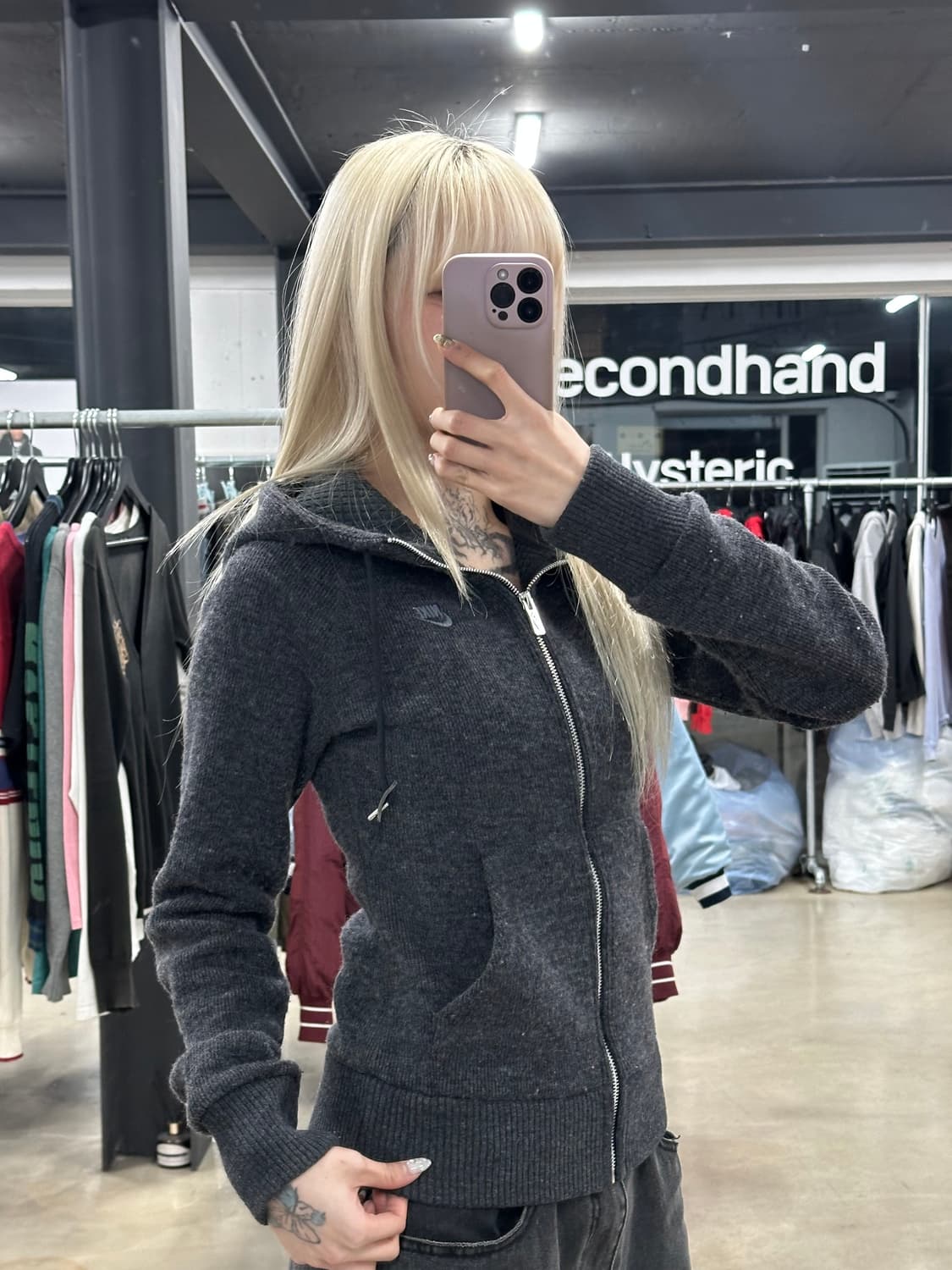 나이키 니트 후드 집업 자켓 상품이미지1