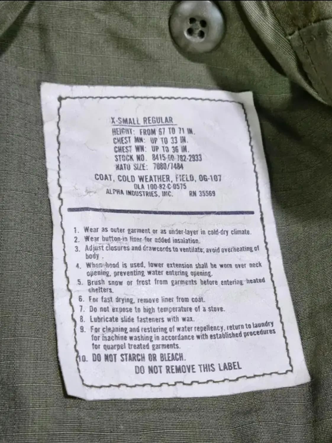 M-65 3세대 필드자켓  상품이미지5