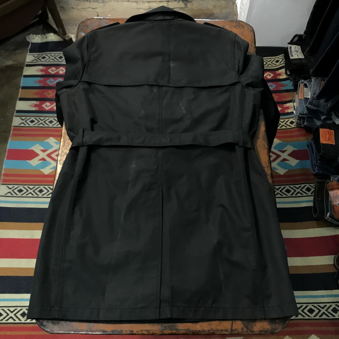 코치 뉴욕 블랙 트렌치코트 남성 105 여성 오버핏  상품이미지9