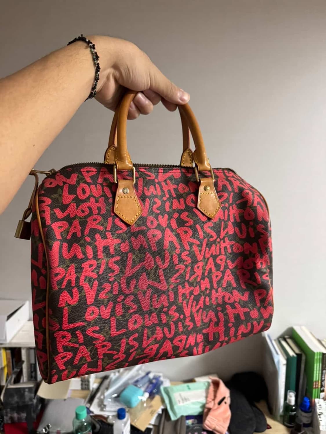 루이비통 그래피티 스피디 30 핑크 보스턴 상품이미지1