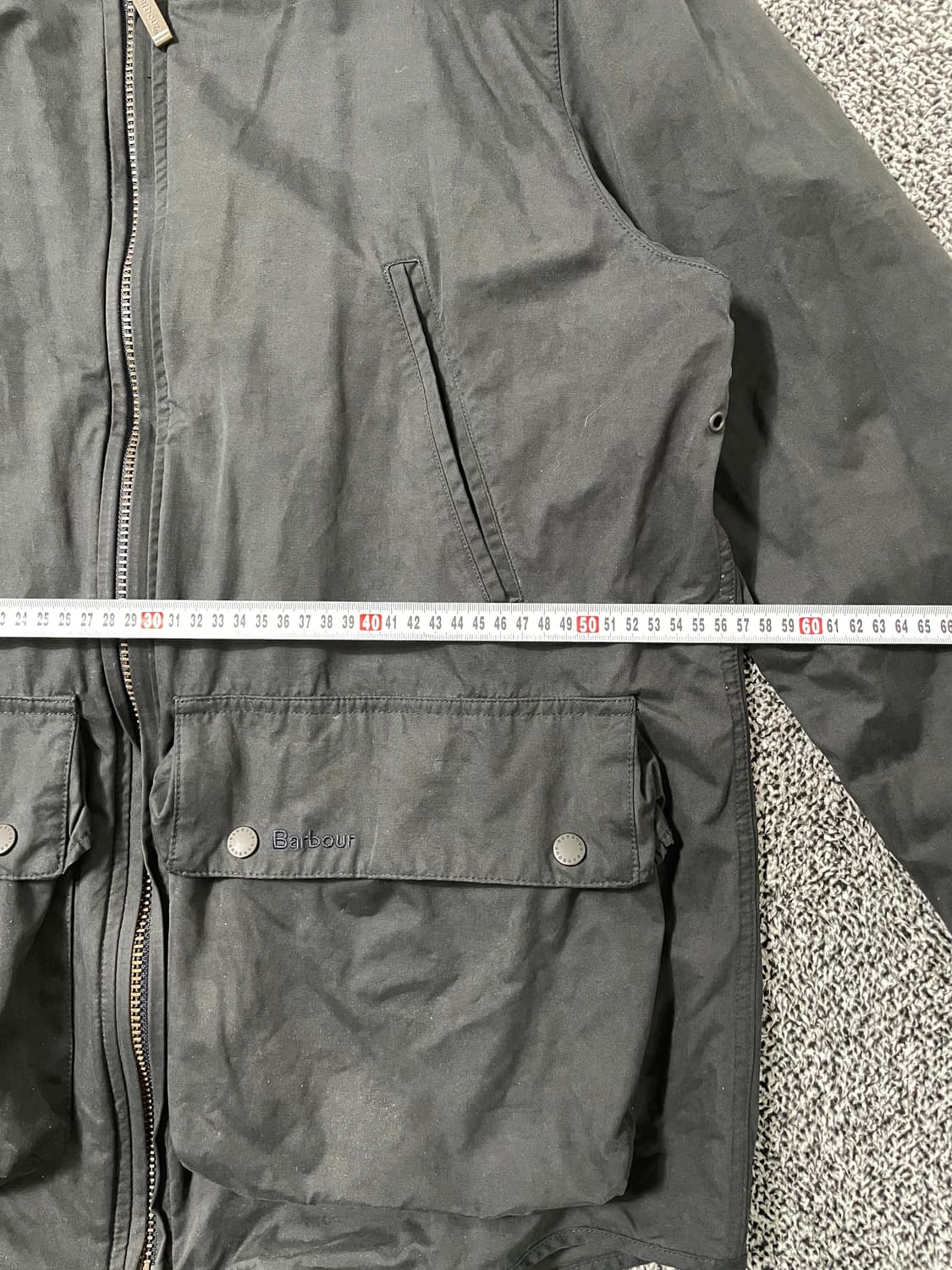 빈티지9. Barbour 바버 비데일 빈티지 왁스 자켓 차콜 점퍼 상품이미지6