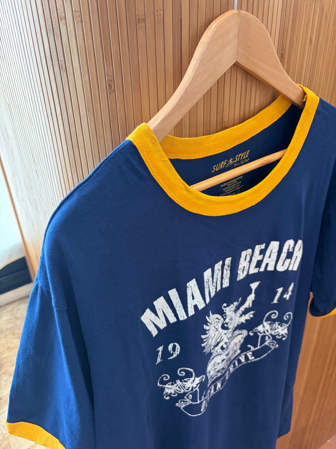 Surf Style Ringer T-shirt 상품이미지2
