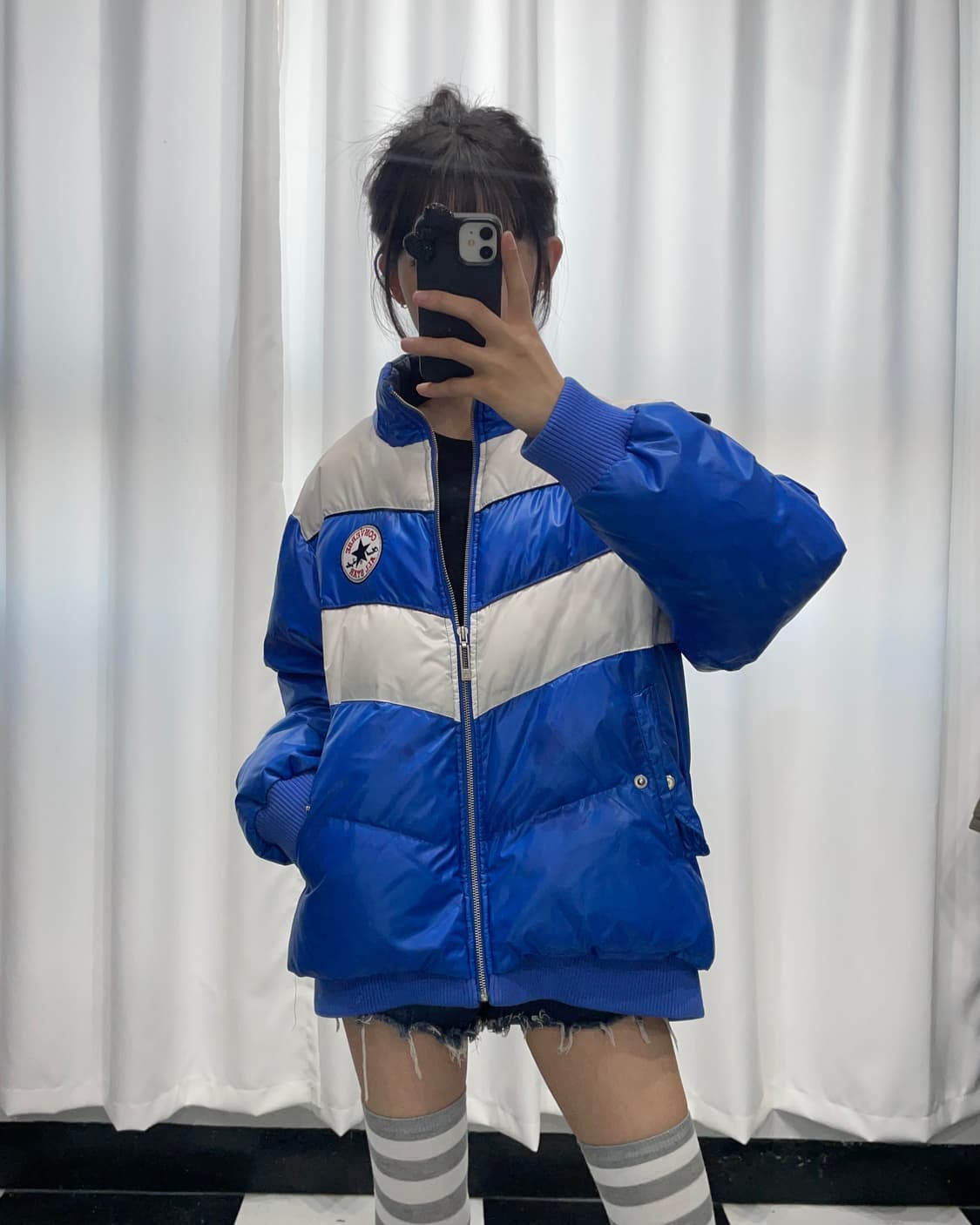 🎸Converse 글로시 블루 패딩🎸 상품이미지3