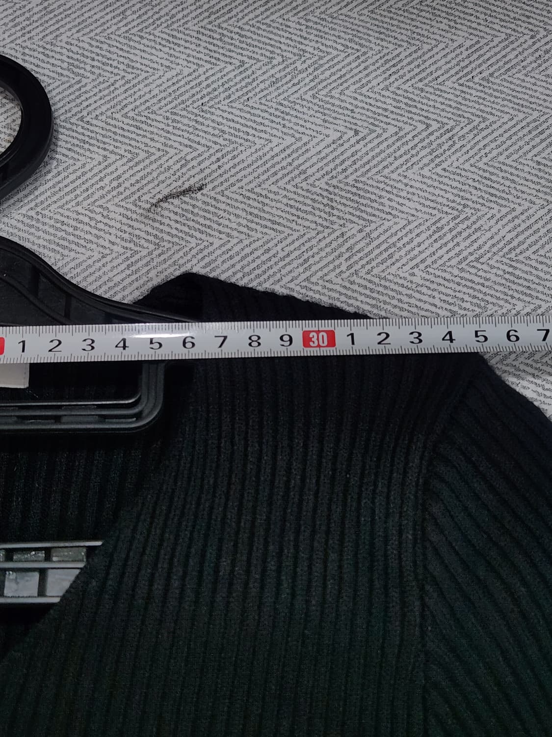 [55] VINE 바인 블랙 울 니트 롱 원피스 55사이즈 상품이미지10