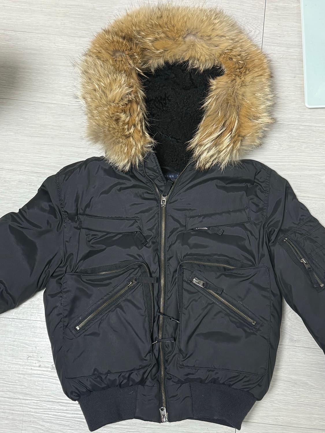 랄프로렌 숏패딩 코요테퍼 s 상품이미지2