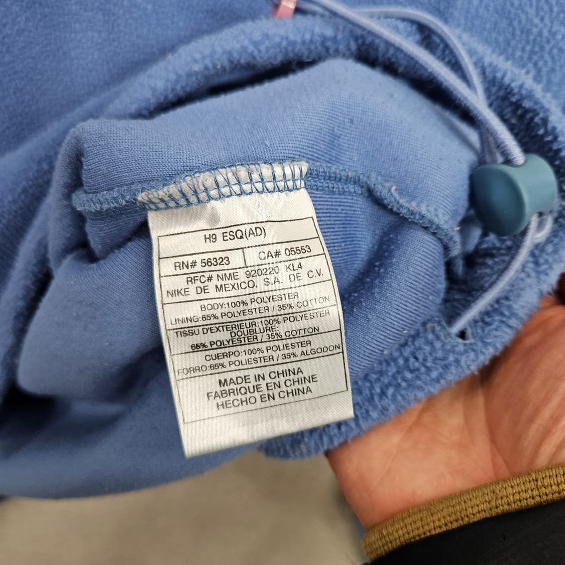 00s 나이키 센터 로고 플리스 후드 L 상품이미지4