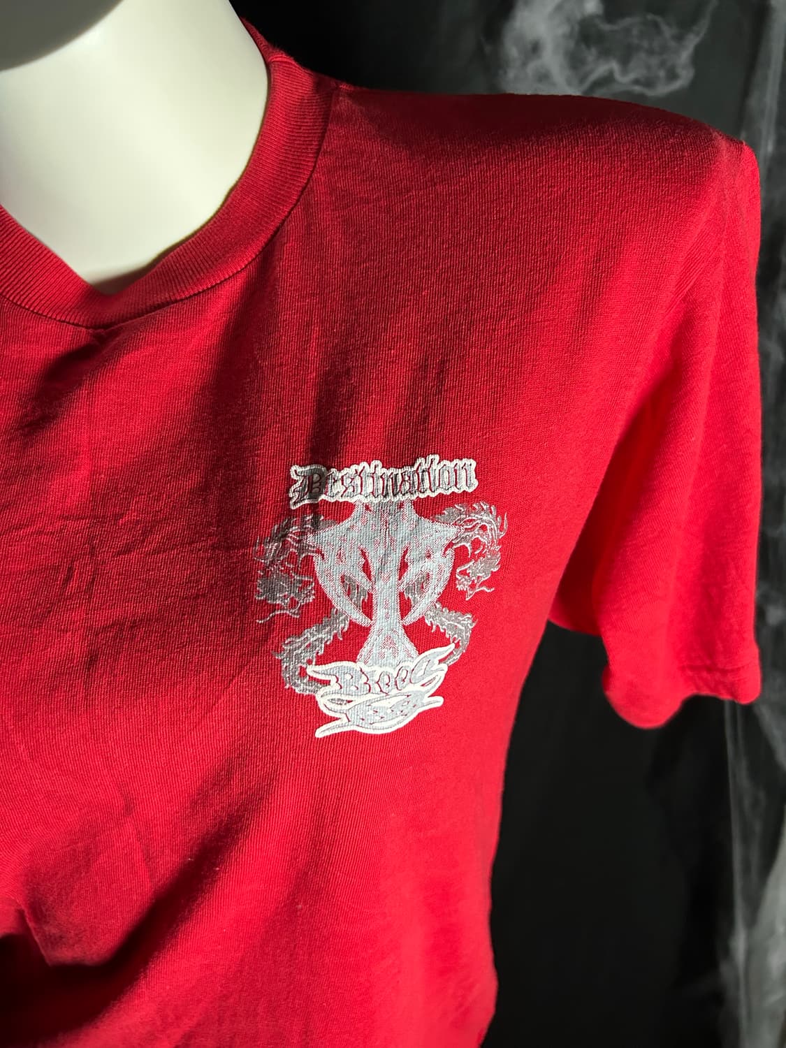 Beaumere script red short sleeve 상품이미지4