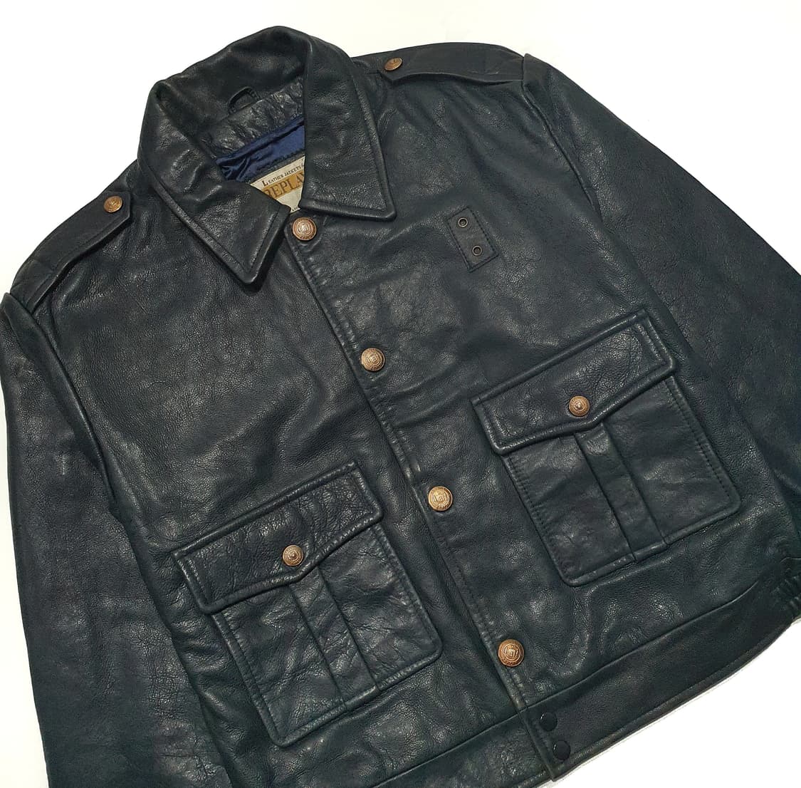 replay 리플레이 시카고 폴리스 가죽 자켓 L (105-110) 상품이미지4
