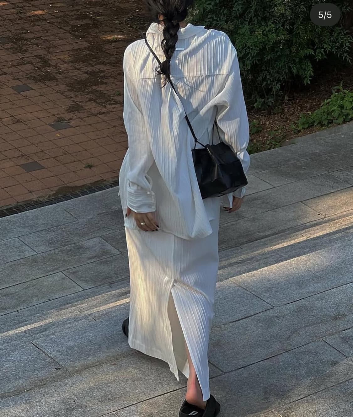 트리밍버드 이지웨어 셔츠스커트 세트 화이트(직거래안해요!) 상품이미지1