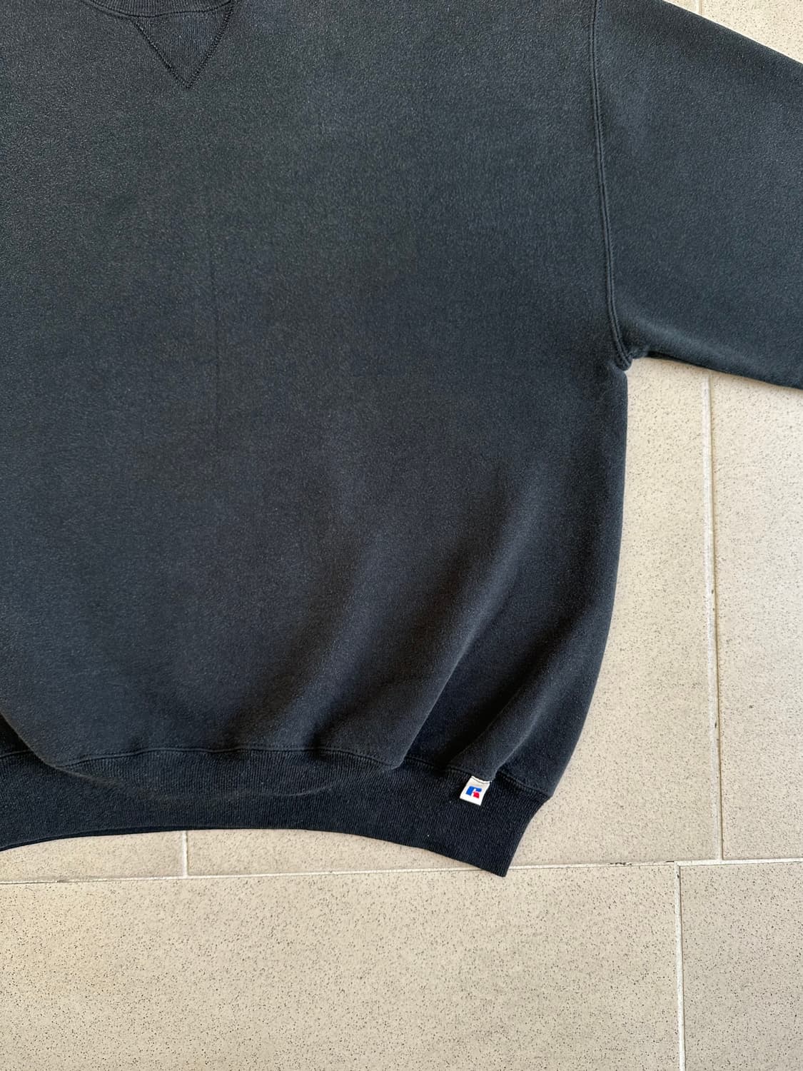 90s 빈티지 러셀 스웻셔츠 블랙 XL USA 상품이미지3
