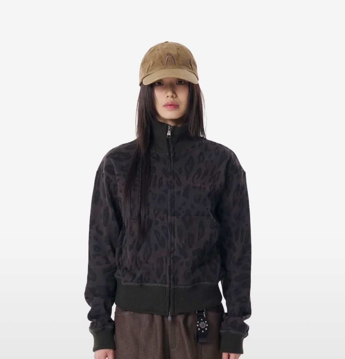 Leopard Logo Track Jacket (Black) 상품이미지1