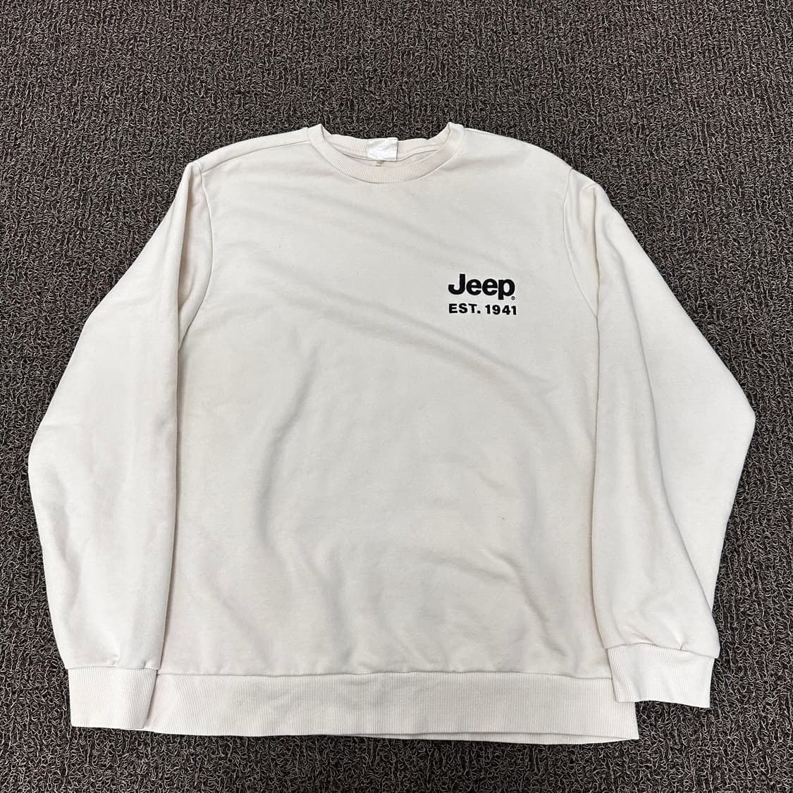 Jeep 지프 맨투맨 아이보리 XL 상품이미지1