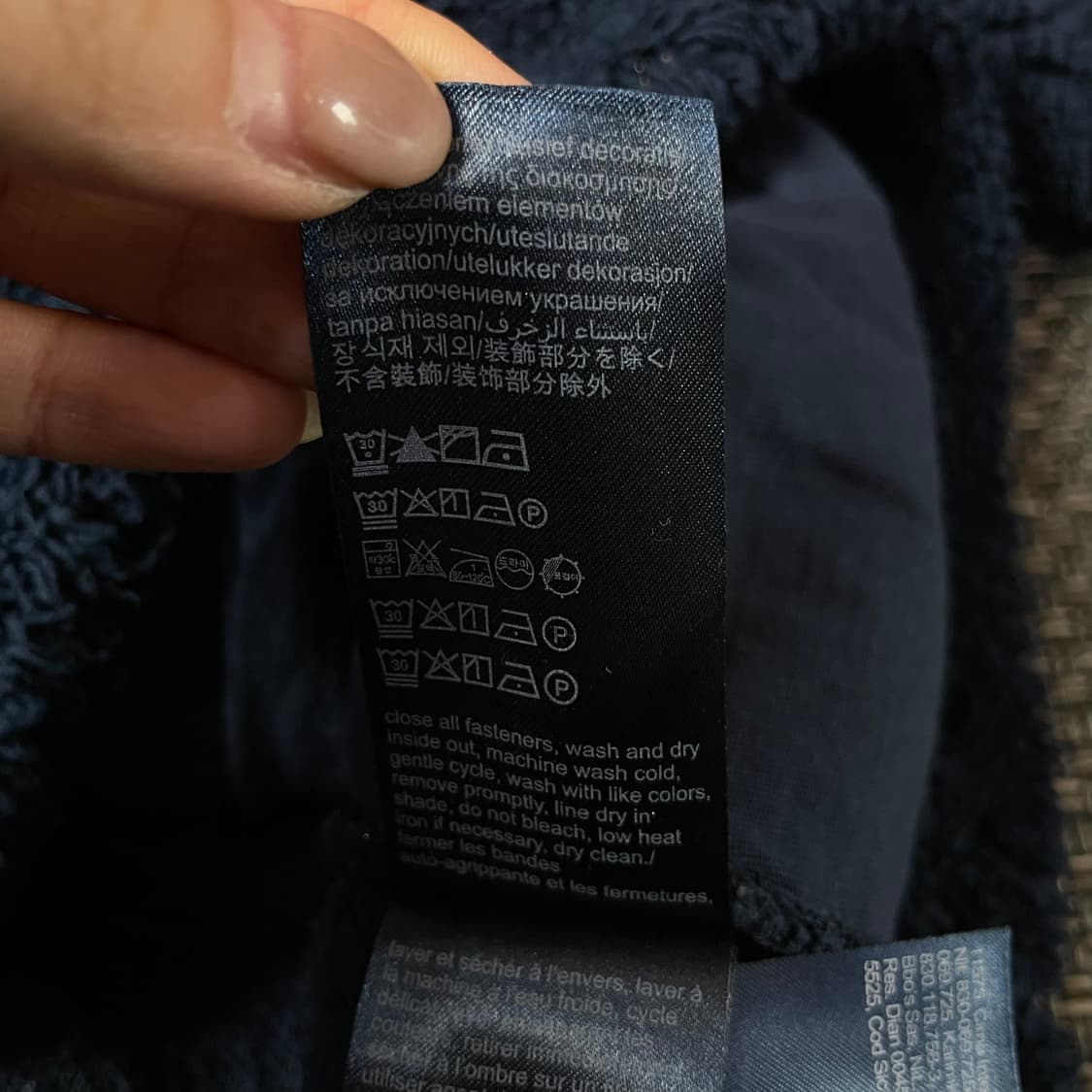 타미힐피거 네이비 아노락 플리스 하프 집업 M 상품이미지7