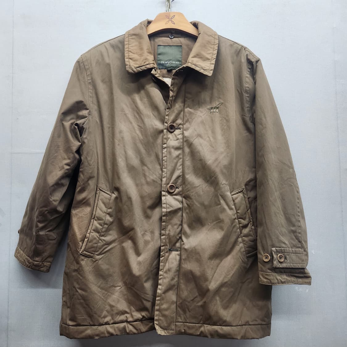 헨리코튼 로고 브라운 자켓(안감폴리) XL 상품이미지1