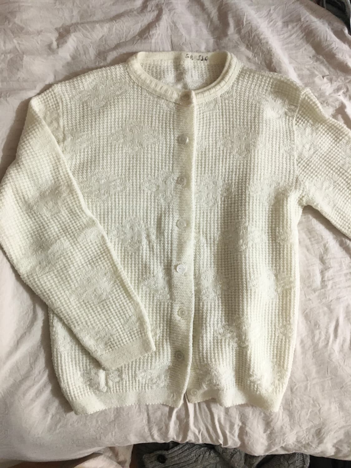 빈티지 아이보리 가디건 상품이미지1