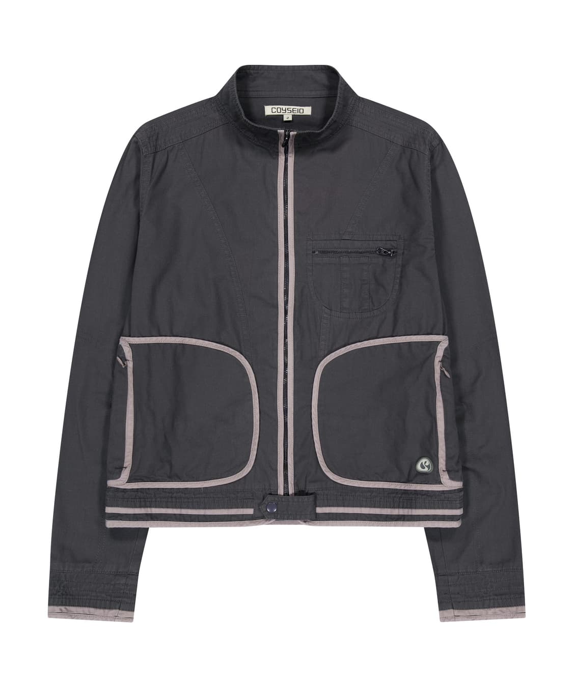 BINDING COTTON JACKET PURPLE GREY 1 상품이미지1