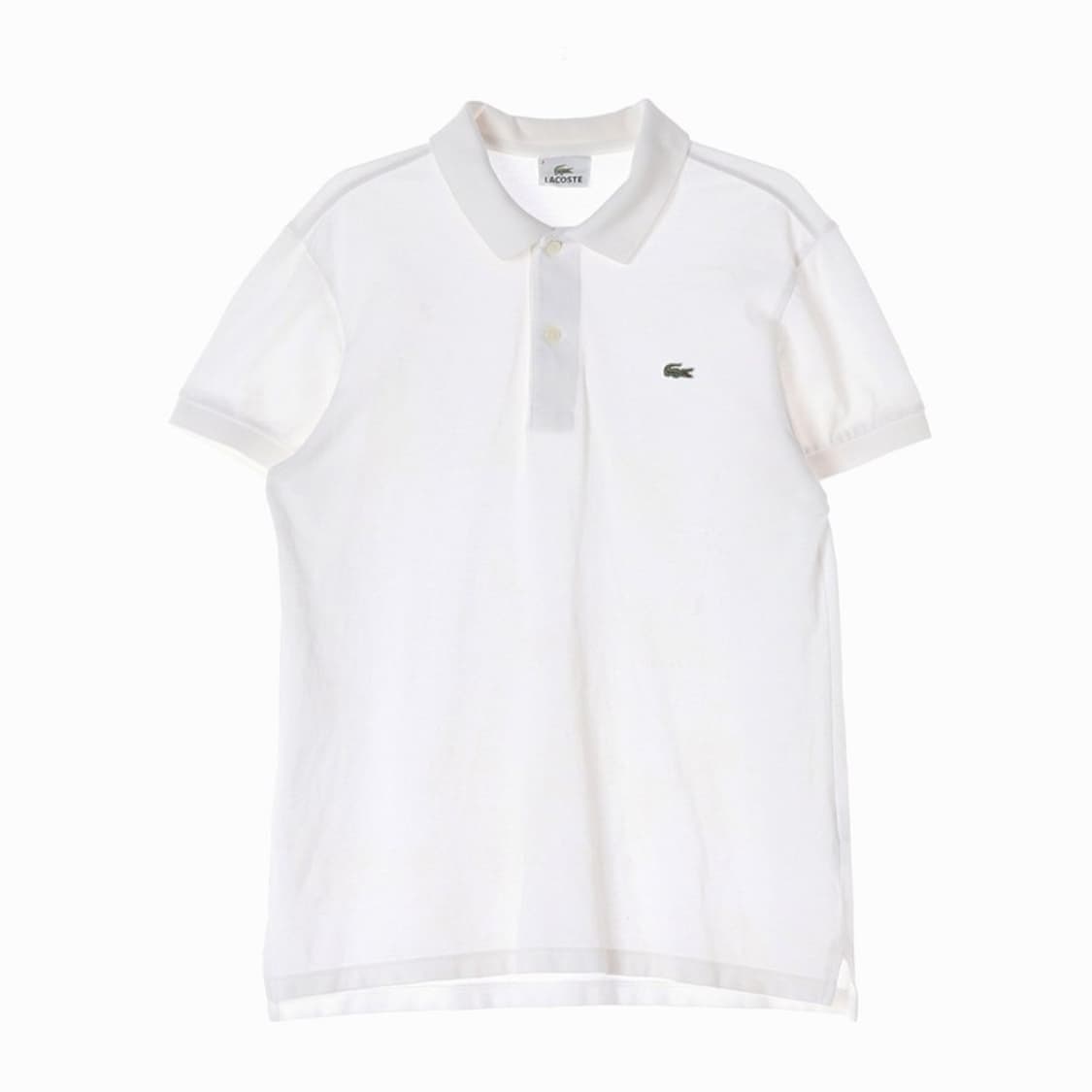 라코스테 화이트 빈티지 피케 폴로 셔츠 4 상품이미지1