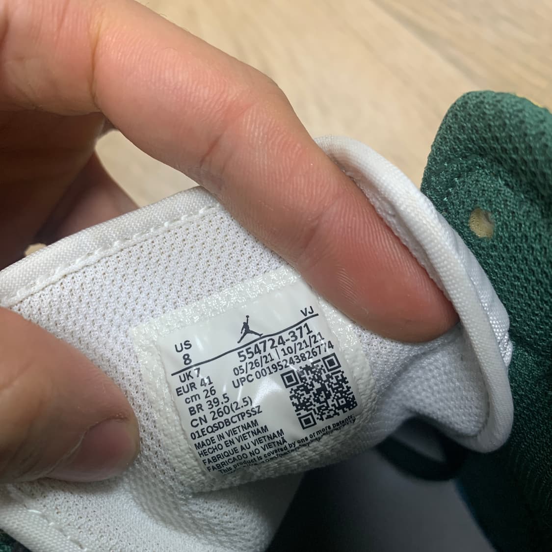 260)Nike 조던1 mid 시애틀 supersonics(새상품) 상품이미지3