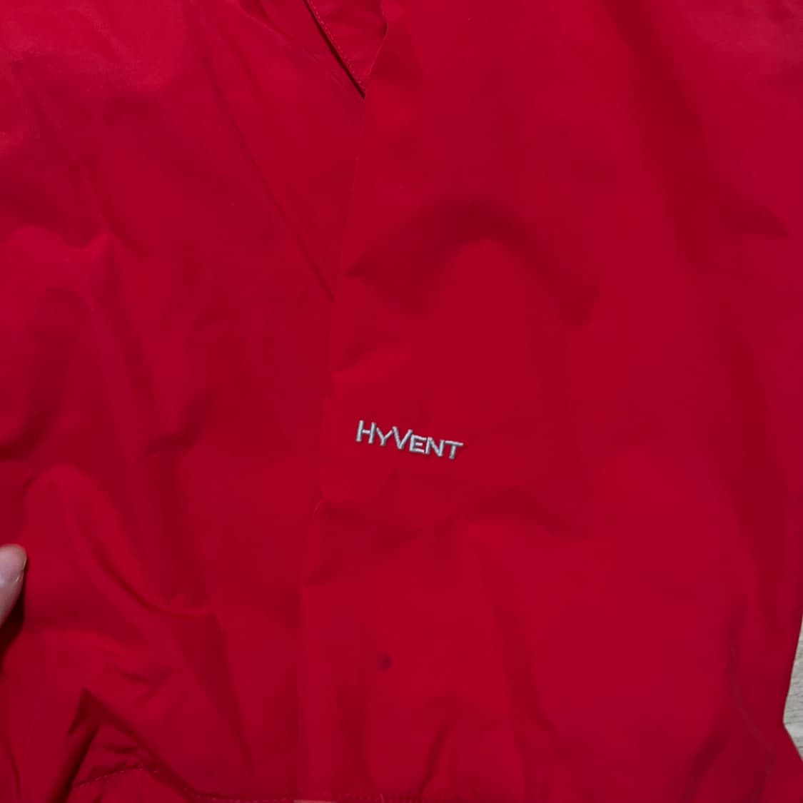 노스페이스 여성 하이벤트 로고 자수 바람막이 자켓 [레드] XL/95 상품이미지5